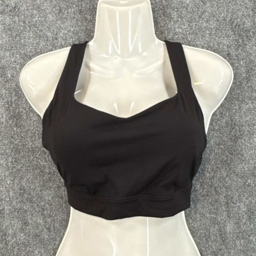 CALIA Inspire Medium Support Sports Bra Pure Black Womens Size Medium NWT